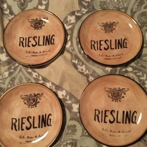 Set of four small plates